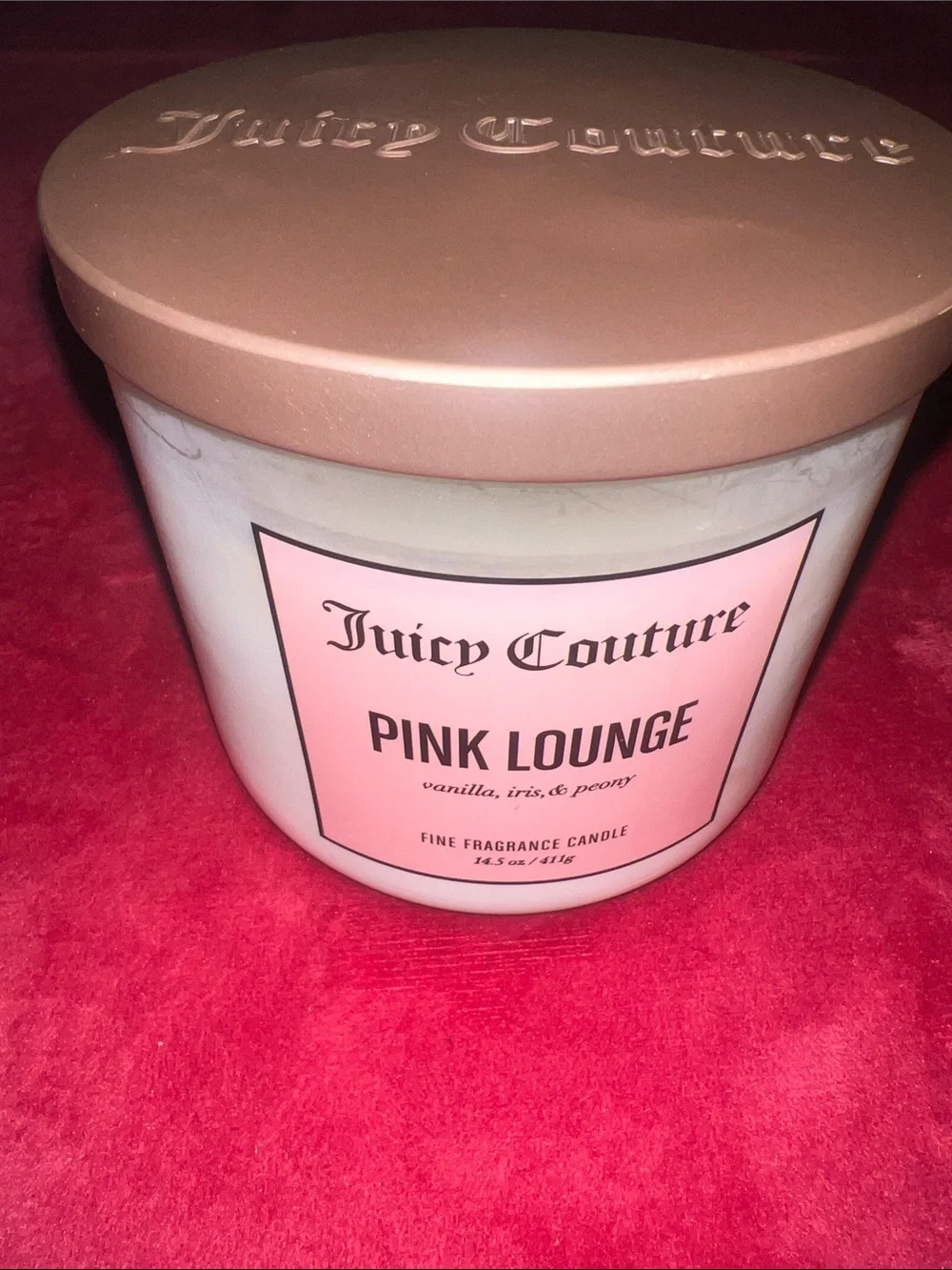 Juicy Couture Pink Lounge Scented Candle. Brand new.